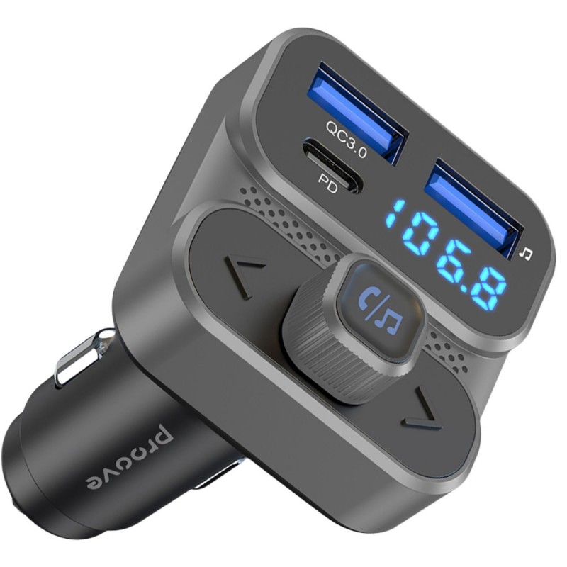 AZP Proove FM Launcher Luxor SE 36W (PD+QC3.0) Type-C+USB Gray