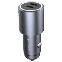 АЗП Proove Double Energy 50W 2xType-C Metal Gray