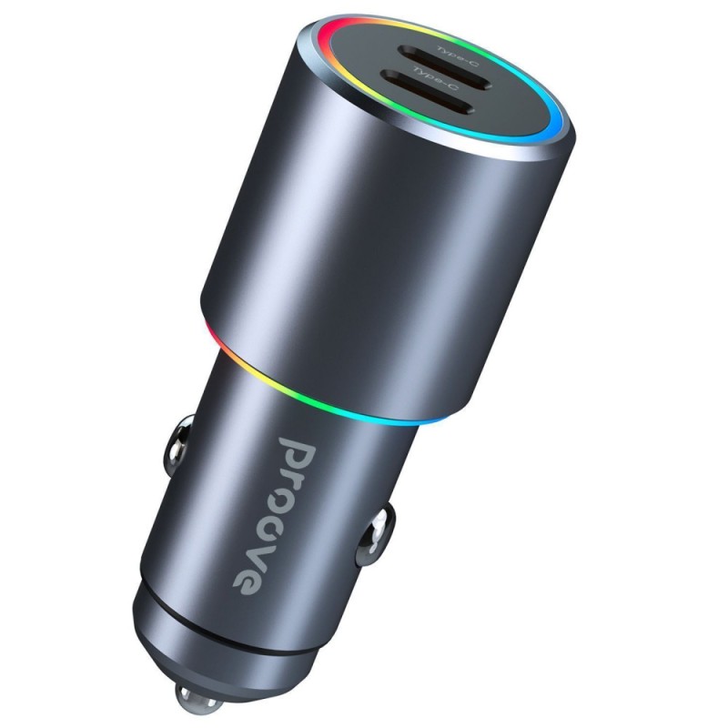 АЗУ Proove Double Energy 50W 2xType-C Metal Gray