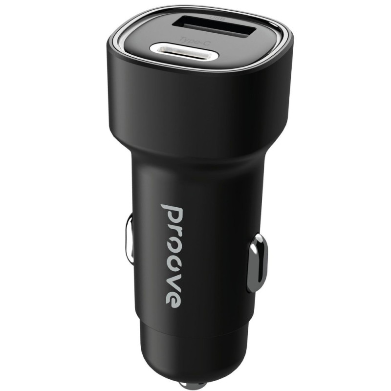 Car Charger Proove Flash 48W (Type-C + USB) Black Car Charger Proove Flash 48W (Type-C + USB) Black
