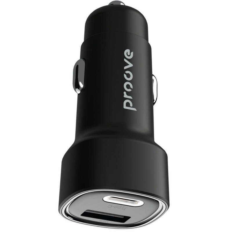 Car Charger Proove Flash 48W (Type-C + USB) Black Car Charger Proove Flash 48W (Type-C + USB) Black