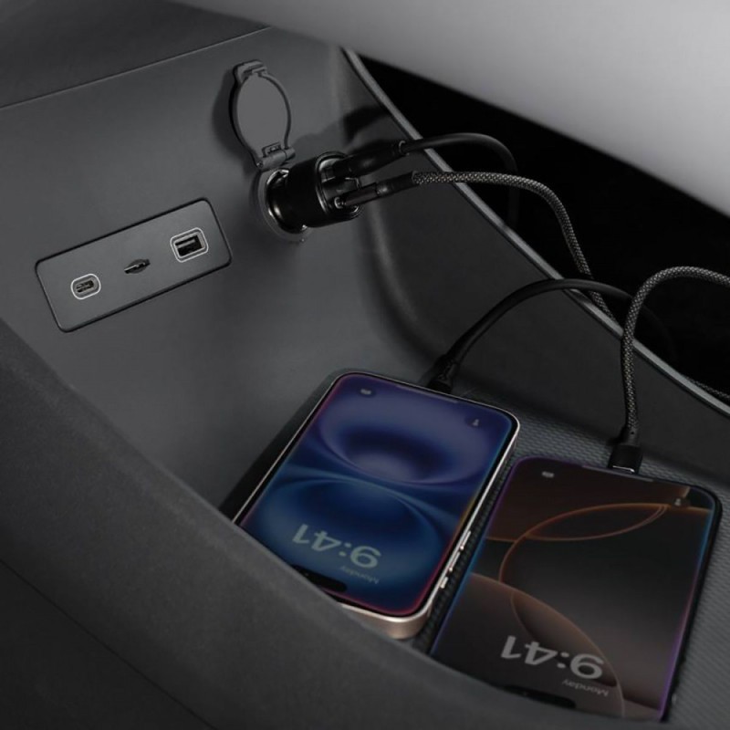 Car Charger Proove Flash 48W (Type-C + USB) Black Car Charger Proove Flash 48W (Type-C + USB) Black