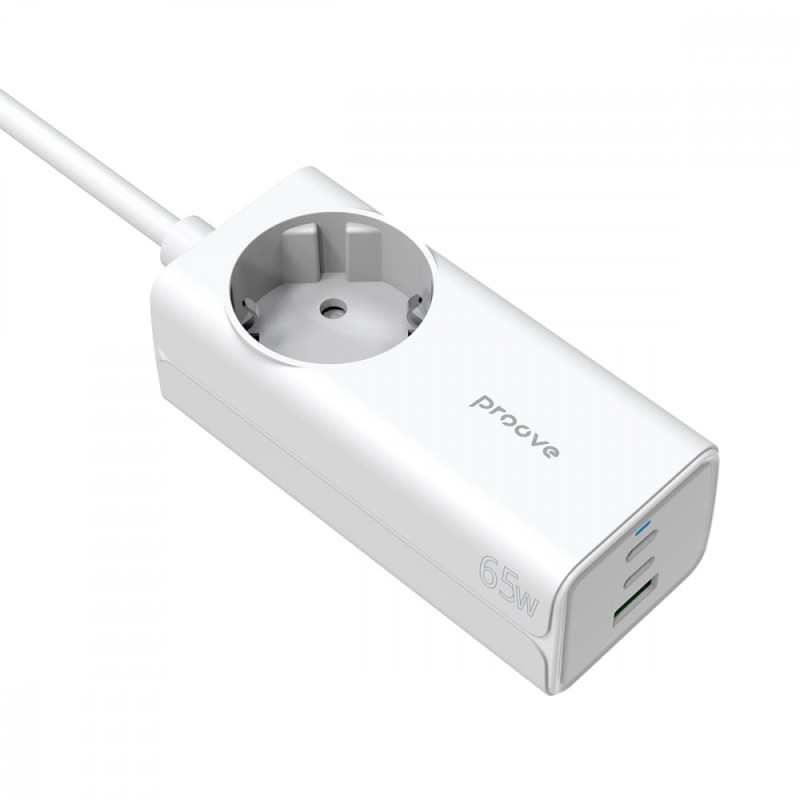 Сетевой фильтр Proove Power Strip PD-02 65W (2 Type-C + 1USB) white