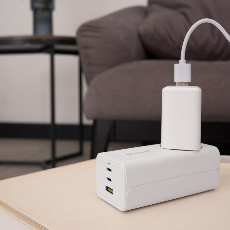 Сетевой фильтр Proove Power Strip PD-02 65W (2 Type-C + 1USB) white Сетевой фильтр Proove Power Strip PD-02 65W (2 Type-C + 1USB) white