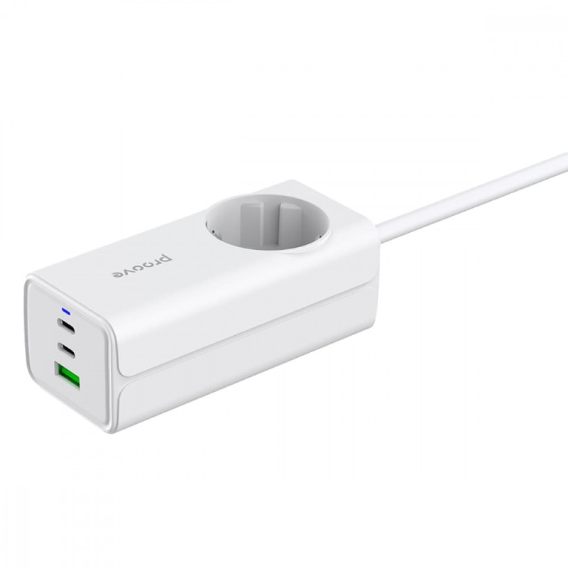 Сетевой фильтр Proove Power Strip PD-02 65W (2 Type-C + 1USB) white Сетевой фильтр Proove Power Strip PD-02 65W (2 Type-C + 1USB) white