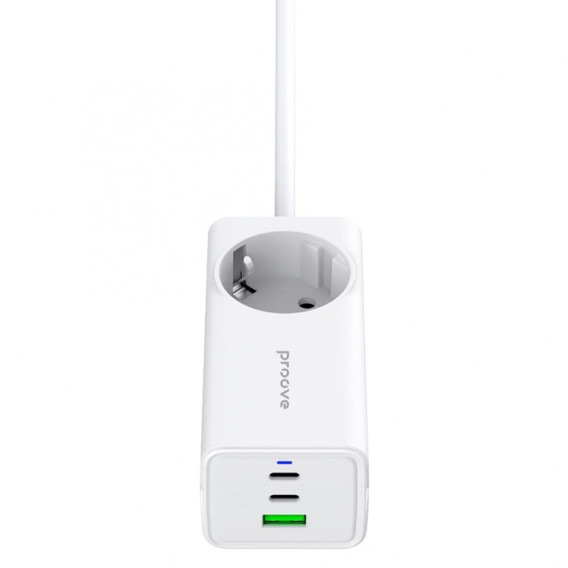 Сетевой фильтр Proove Power Strip PD-02 65W (2 Type-C + 1USB) white Сетевой фильтр Proove Power Strip PD-02 65W (2 Type-C + 1USB) white