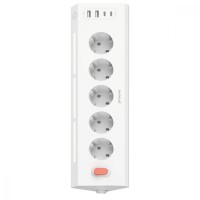 Proove Prism Socket Surge Protector (5xAC + 2xType-C + 2xUSB) 1.6m white