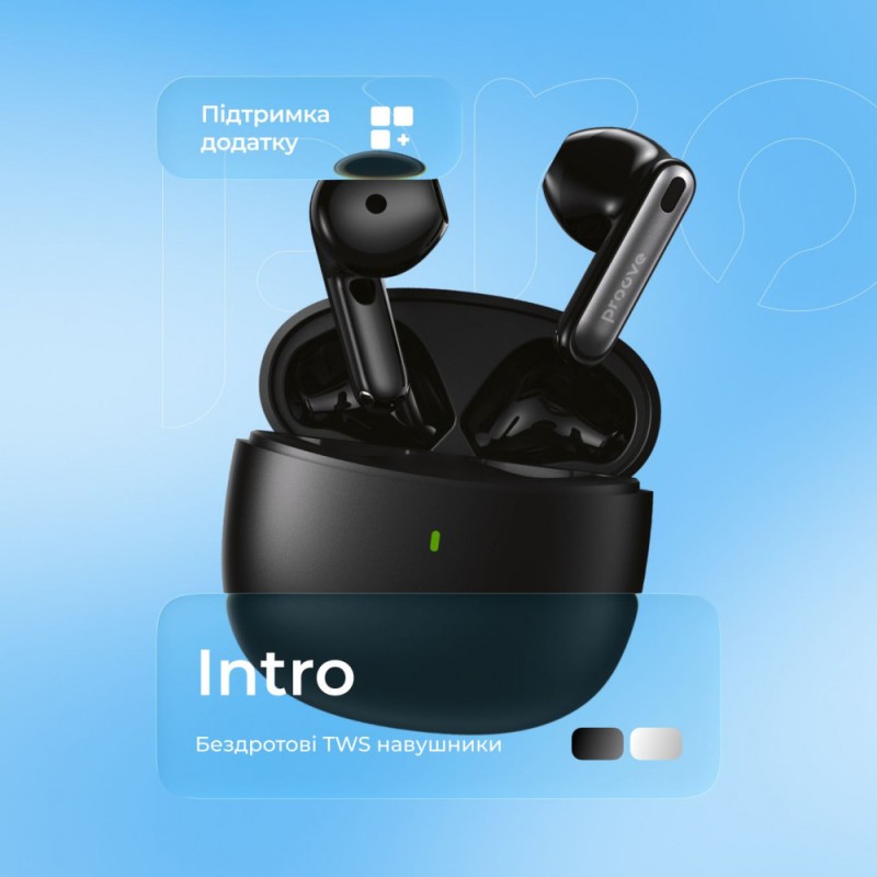Proove Intro TWS wireless headphones (APP) white
