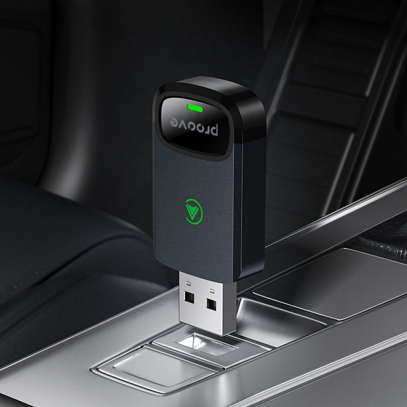 Беспроводной адаптер Proove Unity 2in1 CarPlay / Android Auto gray