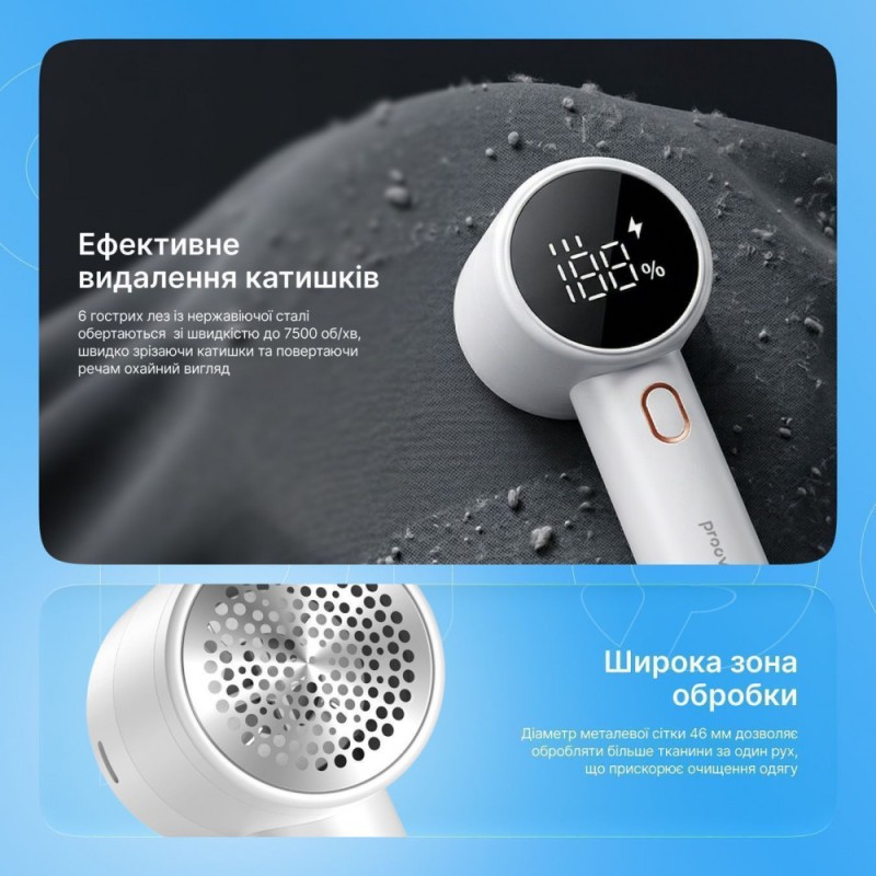 Тример для ткани Proove Defuzzer White