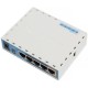 Маршрутизатор Mikrotik RB951Ui-2ND hAP with 650MHz CPU, 64MB RAM, 5xLAN, built-in 2.4Ghz 802.11b/g/n