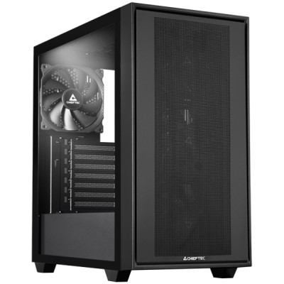 Корпус Chieftec NIGHT HUNTER 3 GS-03B-BLK-OP 4x120mm PWM, USB-C, E-ATX, без БЖ, Black
