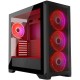 Корпус Modecom VOLCANO EXPANSE S ARGB 4x140mm fans MIDI USB 3.0x2+TYPE-C BLACK без БЖ ATX