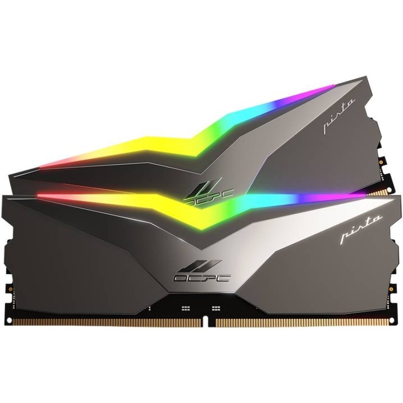 DDR5 64Gb 6200MHz (2*32Gb) OCPC PISTA RGB C40 Titan, Retail Kit