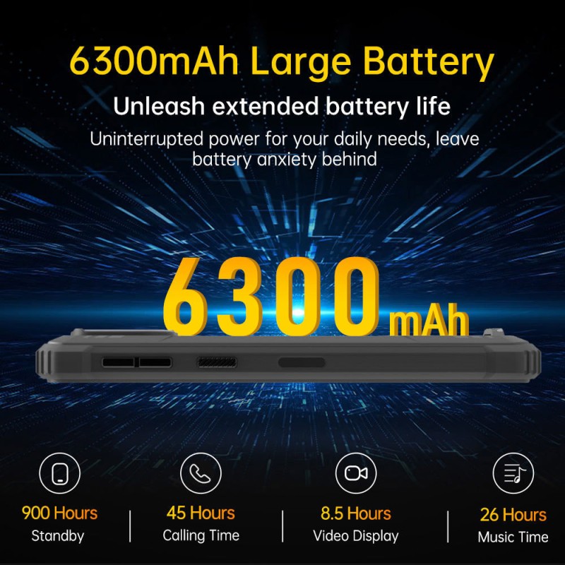 Смартфон Oukitel G2 6"HD+ /4GB/64GB/ T606 / 6300mAh /13+5Мп/ IP69K /NFC Black