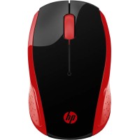 Мишка бездротова HP 200, 3 кн., 1000 dpi, чорно-червона