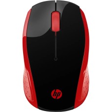 Мишка бездротова HP 200, 3 кн., 1000 dpi, чорно-червона
