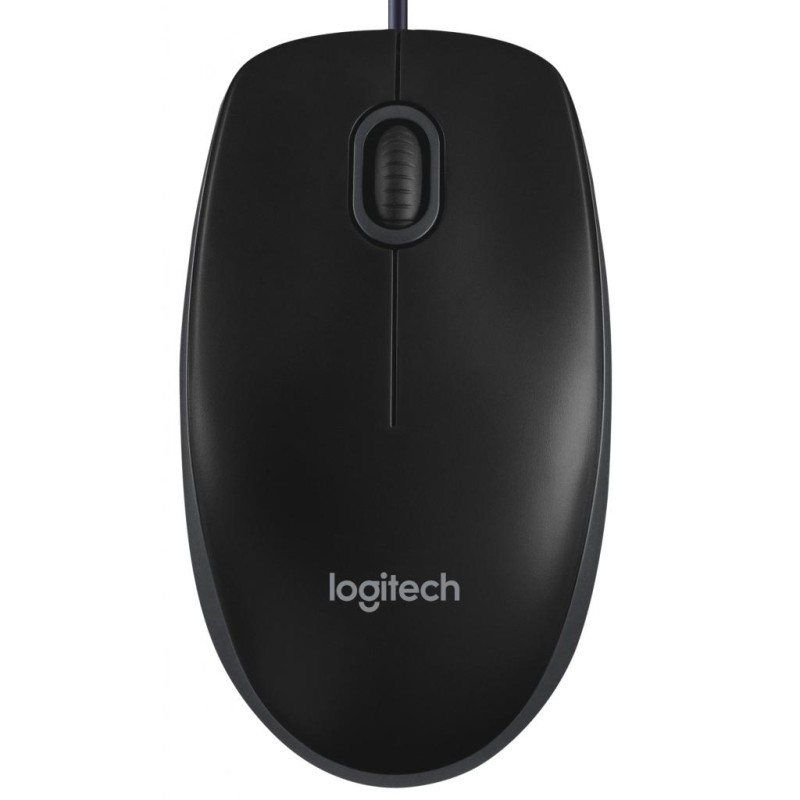 Мишка Logitech B100, 3кн., 1000 dpi, чорна