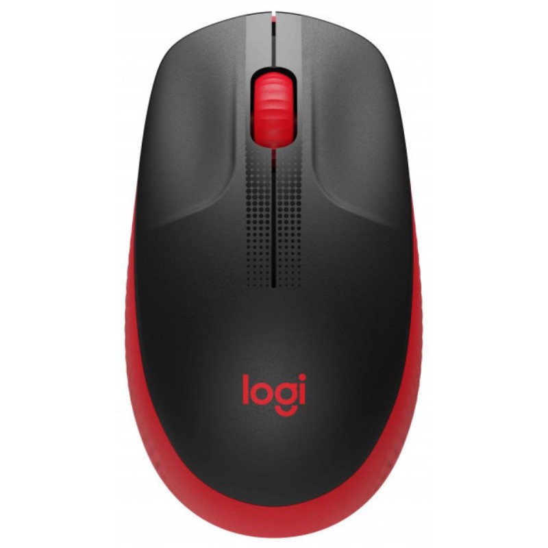 Мишка Logitech M190 Wireless, Full size, Red