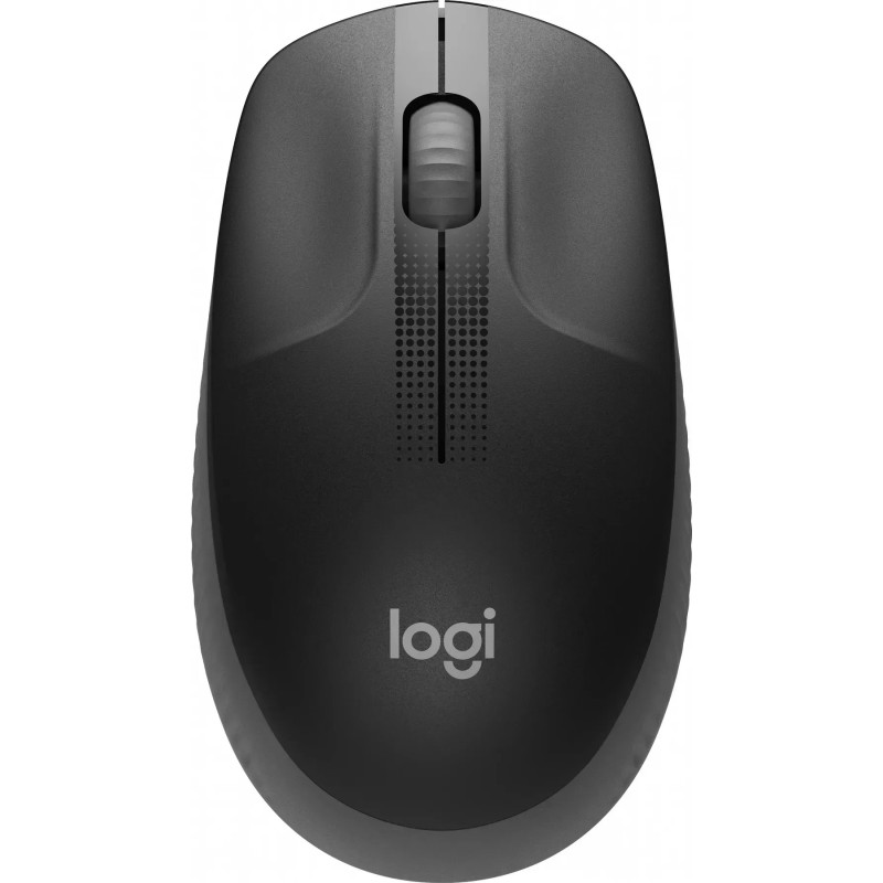 Мишка Logitech M190 бездротова, Full size, Charcoal
