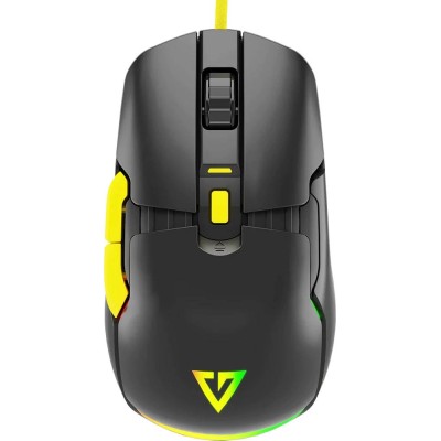 Мишка Modecom Jager Volcano, ігрова, 12400dpi., 7кн.,RGB, Hot-Swap, custom., чорна Мишка Modecom Jager Volcano, ігрова, 12400dpi., 7кн.,RGB, Hot-Swap, custom., чорна
