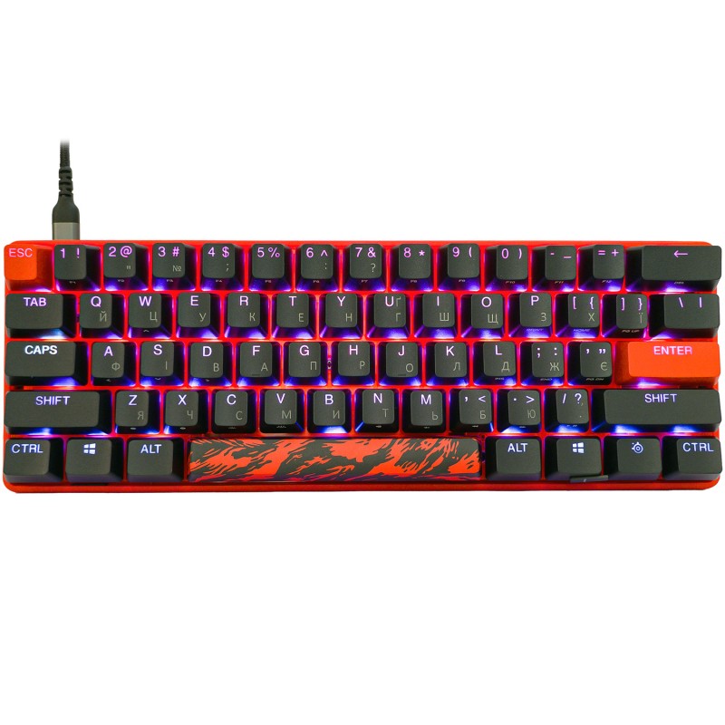 Клавіатура ігрова оптична SteelSeries Apex 9 TKL UA OptiPoint Mini Faze Clan