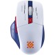 Мишка Defender Tisa GM-126, бездротова, ігрова, 1600 dpi., 7кн., 400 mAh, синьо-біла