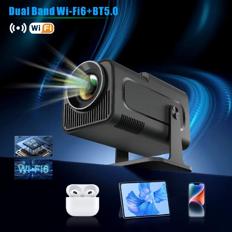 Проєктор H96 MAX HY320 LED LCD FullHD 230AL 16:9 H713 1G/8G Android 11.0 HDMI WiFi BT сірий Проєктор H96 MAX HY320 LED LCD FullHD 230AL 16:9 H713 1G/8G Android 11.0 HDMI WiFi BT сірий