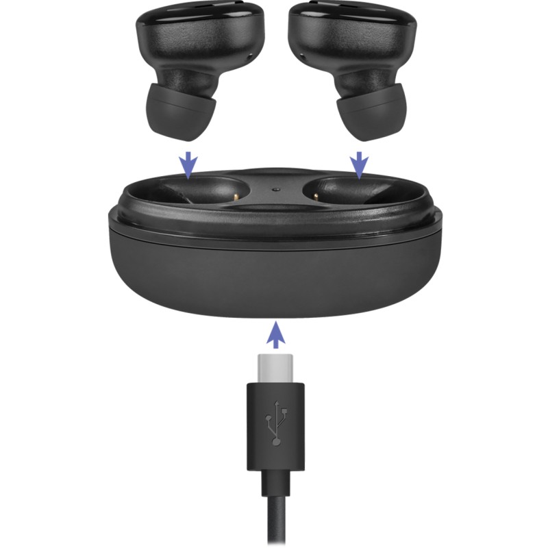Гарнітура Defender Twins 635 TWS, Bluetooth, Black Гарнітура Defender Twins 635 TWS, Bluetooth, Black