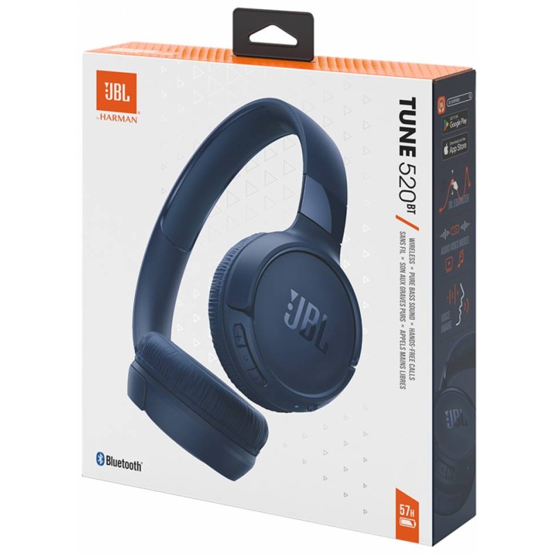 Навушники JBL T520BT Blue JBLT520BTBLUEU Навушники JBL T520BT Blue JBLT520BTBLUEU