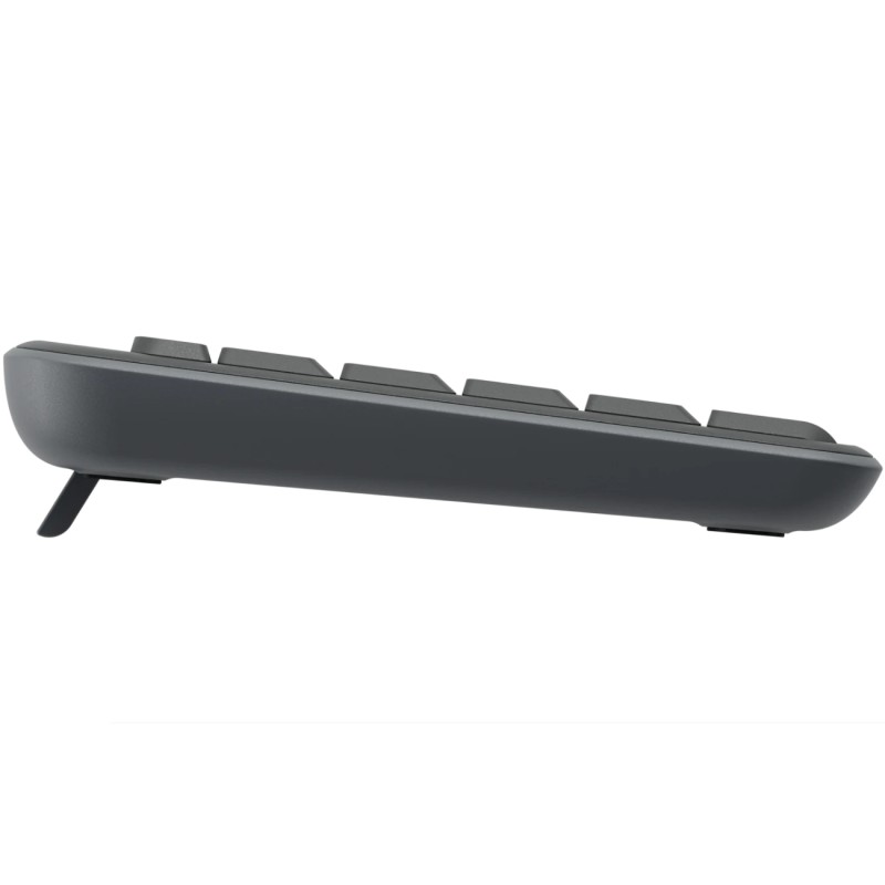 Клавіатура бездротова LOGITECH K250 UKR, 2.4GHZ/BT, Graphite