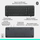 Клавіатура бездротова LOGITECH K250 UKR, 2.4GHZ/BT, Graphite