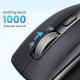 Мишка UGREEN 2.4GHz&BT M751 Ergonomic Contoured-Shape, бездротова, 5000dpi., 5кн., Чорна