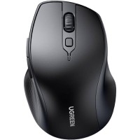 Мишка UGREEN 2.4GHz+Bluetooth MU101, бездротова, 4000dpi., 5кн., чорна