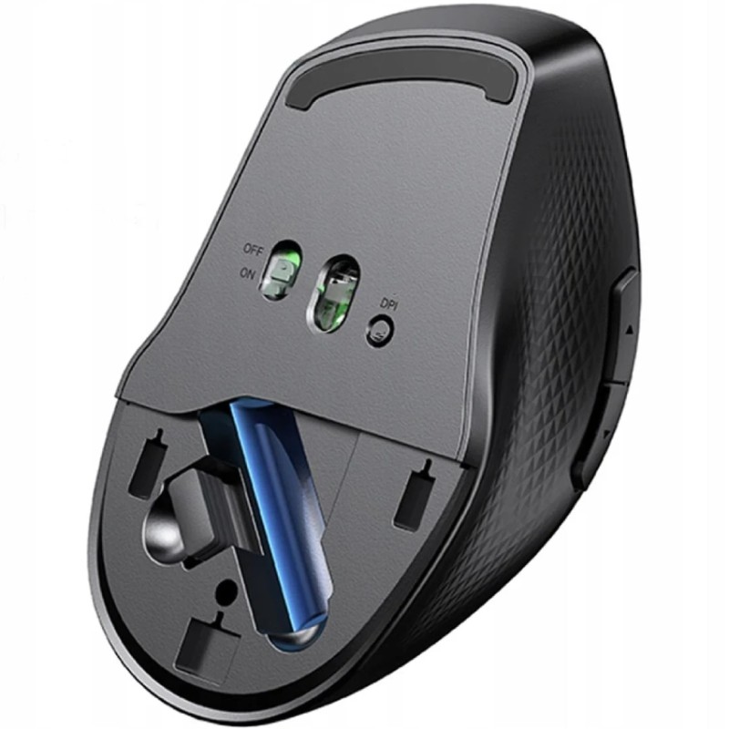 Мишка UGREEN 2.4GHz+Bluetooth MU101, бездротова, 4000dpi., 5кн., чорна