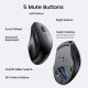Мишка UGREEN 2.4GHz+Bluetooth MU101, бездротова, 4000dpi., 5кн., чорна