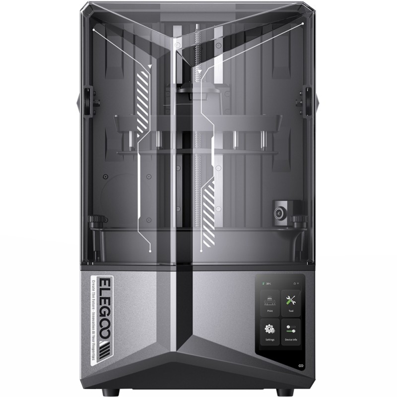 Принтер 3D ELEGOO Saturn 4 Ultra 12K(LCD ±0.1 mm Chitubox MSLA 218.88x122.88x220 mm WiFi USB сірий)