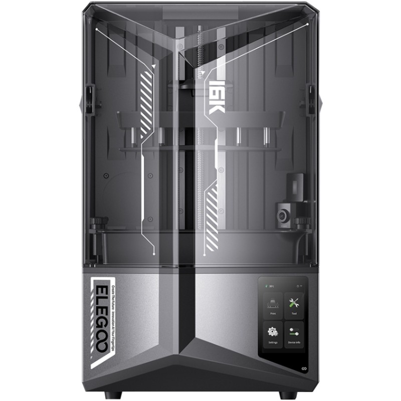Принтер 3D ELEGOO Saturn 4 Ultra 16K(LCD ±0.1 mm Chitubox MSLA 211.68x118.37x220 mm WiFi USB сірий)