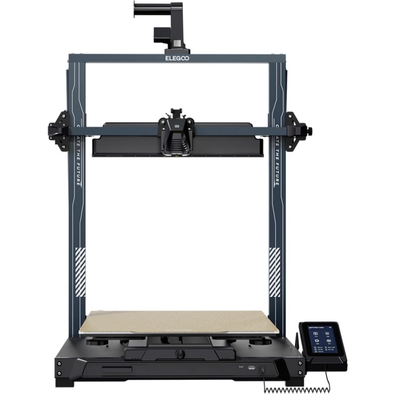 Принтер 3D ELEGOO Neptune 4 Max (FDM 1.75 mm 0.4 mm 420×420×480 mm WiFi WLAN USB сірий)