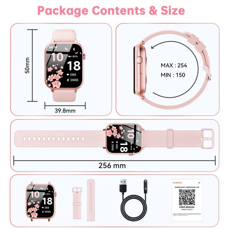 Годинник Oukitel V3 Pink