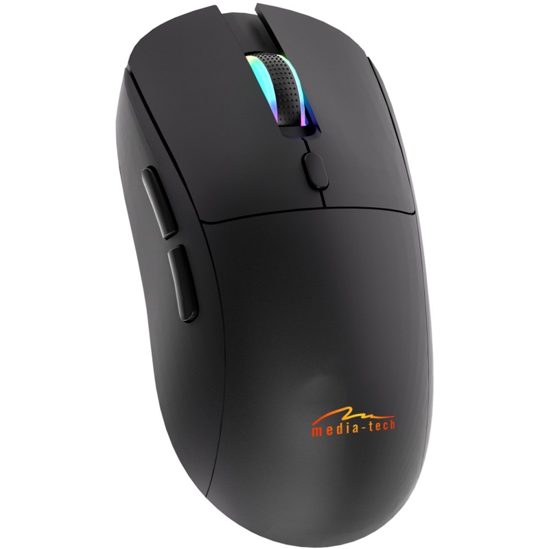 Мишка Media-Tech MT1124, бездротова Bluetooth+2.4G, 3200dpi., 5кн., Silent, чорна