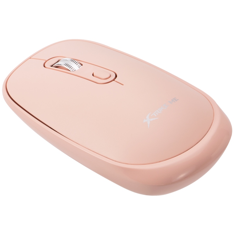 Мишка XTRIKE ME GW-119, бездротова Bluetooth+2.4G, 1600dpi., 4кн., Silent, Рожева
