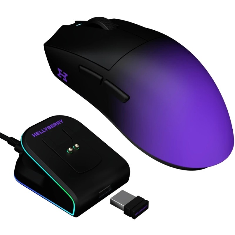 Миша HATOR Hellyberry HM47 PRO Black-violet gradient