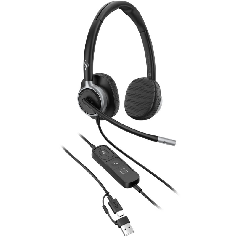 Гарнітура HP Poly Mission 625 Stereo USB-C/A Гарнітура HP Poly Mission 625 Stereo USB-C/A