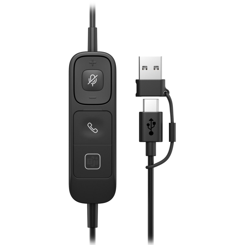 Гарнітура HP Poly Mission 625 Stereo USB-C/A Гарнітура HP Poly Mission 625 Stereo USB-C/A