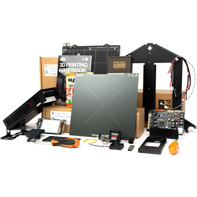 Принтер 3D Prusa CORE One+ KIT (FDM 1.75mm 250x220x270 mm USB Ethernet WiFi чорний) DIY kit