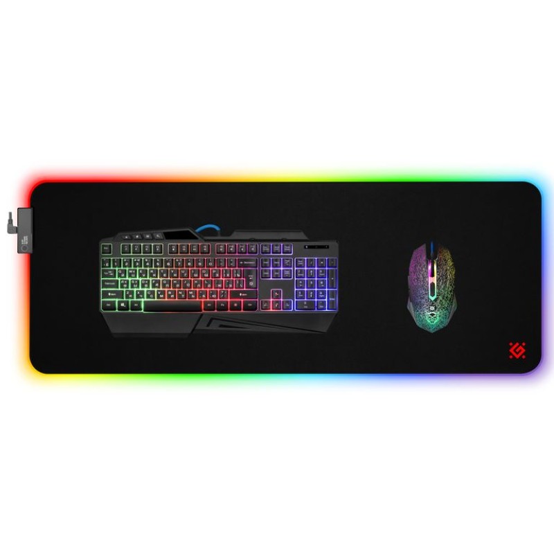 Ігрова поверхня Defender Ultra Light RGB, 900*350*4мм Ігрова поверхня Defender Ultra Light RGB, 900*350*4мм