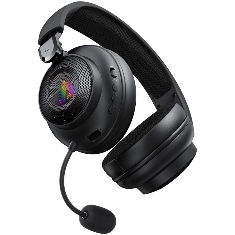 Гарнітура ігрова Acefast H15 Bluetooth+2,4G Black