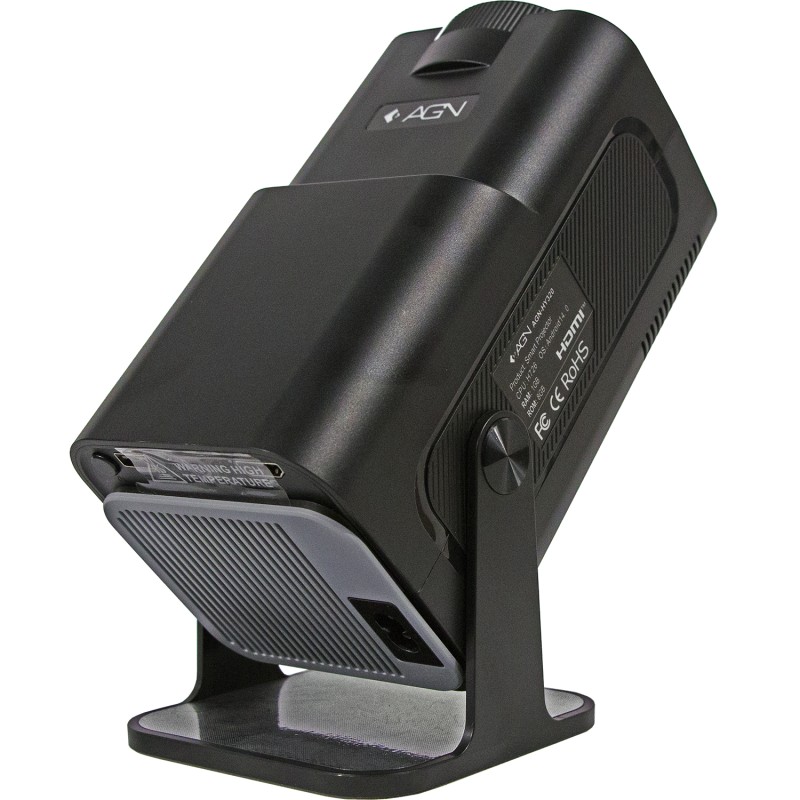 Проєктор AGN HY320 LED projector FullHD 300AL 16:9 H726 1G/8G Android 14 HDMI WiFi BT сірий