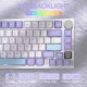 Клавіатура ігрова механічна Attack Shark X820 Ultra 81кл. RGB, Wireless, Gift Axis White